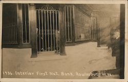 Interior First Nat. Bank Rowlesburg, WV Postcard Postcard Postcard