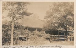 Main Camp Building, AMC Camp Postcard