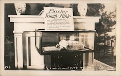 Baxter Family Bible Kennebunkport, ME Postcard Postcard Postcard