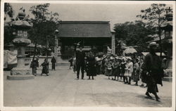 People in Square Postcard