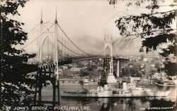 St. John's Bridge Portland, OR Postcard Postcard Postcard
