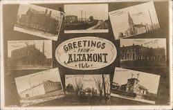 Views of Altamont Illinois Postcard Postcard Postcard