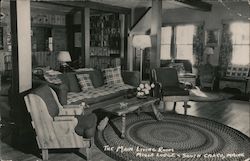 The Main Living Room, Migis Lodge Postcard