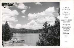 Lake Alpine on the Recreational and Scenic Ebbetts Pass Highway Arnold, CA Postcard Postcard Postcard