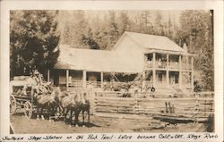 Southern Stage Station on Old Pack Trail Postcard