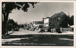 View of Main Street Mount Shasta, CA Postcard Postcard Postcard