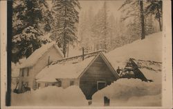 1915 Clearcreek Hotel in Snow "Bayles?" Postcard