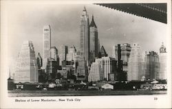 Skyline of Lower Manhattan Postcard