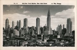Mid-New York Skyline, East 42nd Street Postcard