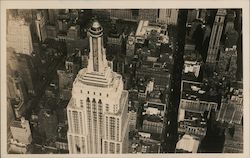 Aerial View of Empire State Observation Deck Postcard