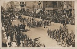 Victory Parade on Main Street Postcard