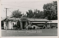 Sacramento Northern Depot Postcard