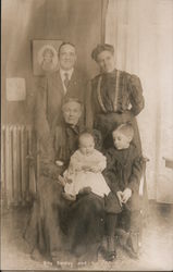 Billy Sunday and His Family Postcard