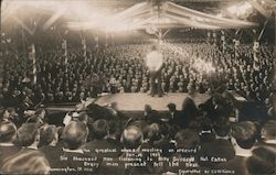 Billy Sunday's Hot Cakes Sermon Postcard