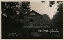 Billy Sunday's Home Postcard