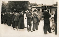 Billy Sunday & Wife in Line Postcard Postcard Postcard