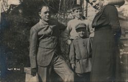 Billy Sunday and Family Postcard