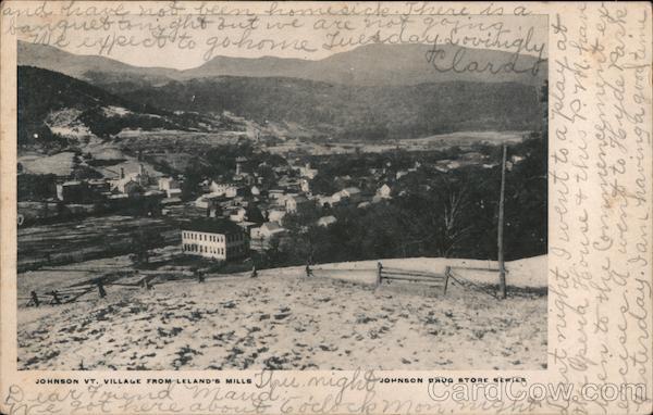Village From Leland's MIlls Johnson Vermont