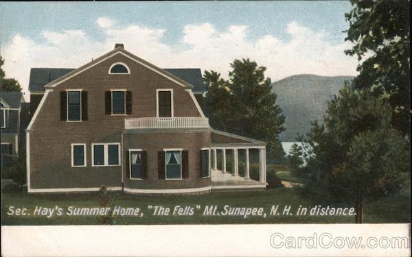 Secretary John Hay's Summer Home, The Fells mt. Sunapee, N.H. in Distance Newbury New Hampshire