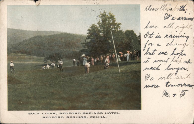 Golf Links, Bedford Springs Hotel Pennsylvania