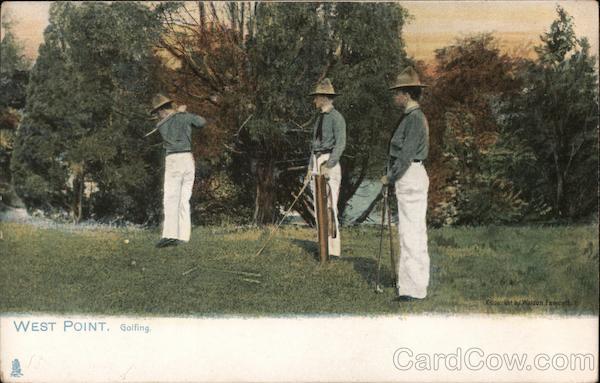 Golfers at West Point New York