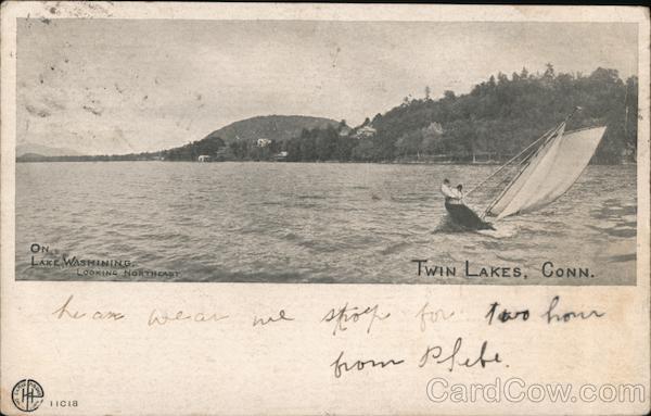 On Lake Washining, Looking Northeast Twin Lakes Connecticut