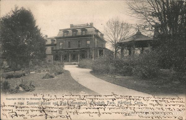 Summer House and Pond Homestead, Elizabeth Park Hartford Connecticut