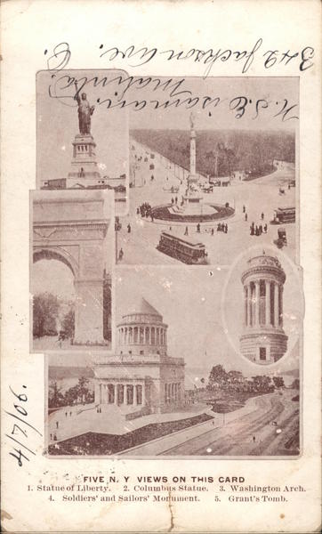 Five N.Y. Views on This Card New York City