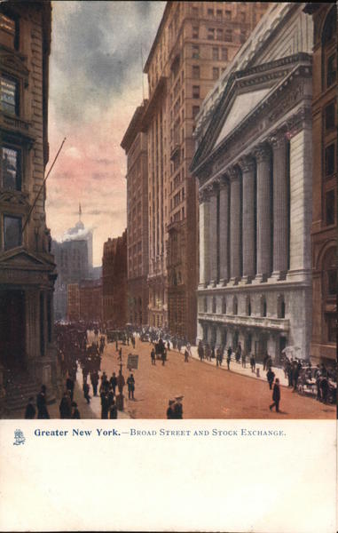 Broad Street and Stock Exchange New York