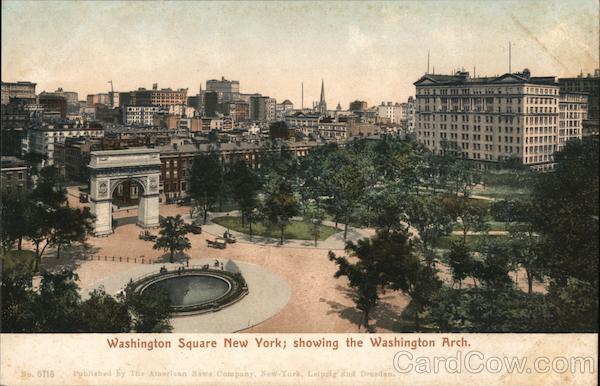 Washington Square Showing the Washington Arch New York City