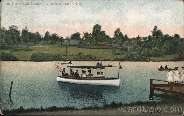 On the Steam Launch, Verona Lake New Jersey