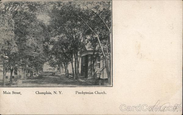 Main Street, Presbyterian Church Champlain New York