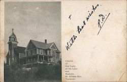 Church of Our Lady and the Lake and Rectory Postcard
