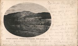 Ascutney Mountain, Windsor in Foreground, From Cornish Hills Postcard