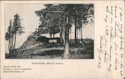 High Rock, Mount Philo, Mt. Philo Inn Postcard