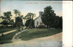 Old First Church Old Catholic Church Postcard
