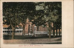 Upper End of Park Swanton, VT Postcard Postcard Postcard