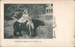 Innocence Abroad at Lowell, Vt. Postcard