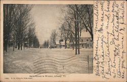 Main Street in Winter Postcard