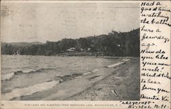 Elm Lawn and Elmwood from Newfound Lake Postcard