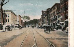 Elm Street Looking North Postcard