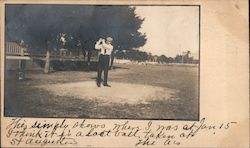 Golfer at Tee St. Augustine, FL Postcard Postcard Postcard