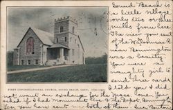 First Congregational Church of Greenwich Sound Beach Connecticut Postcard Postcard Postcard