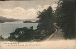 View of Highland Lake Winsted, CT Postcard Postcard Postcard