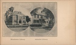 Winchester Library Ashuelot Library New Hampshire Postcard Postcard Postcard