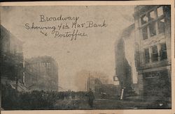 Broadway Showing 4th Nat. Bank and Postoffice Chelsea, MA Postcard Postcard Postcard