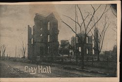 City Hall after Fire Postcard