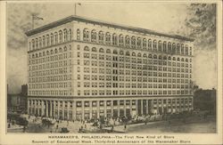 Wanamaker's--The First New Kind of Store Postcard