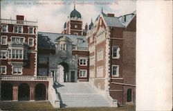 Entrance to Dormitory, University of Pennsylvania Postcard