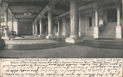 Interior of State Capitol Showing Gun Taken in Spanish-American War Postcard